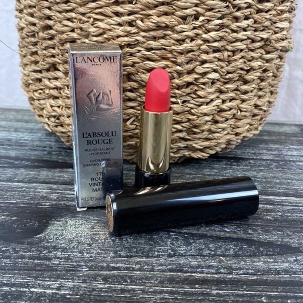 Lancôme L’Absolu Rouge 178 Rouge Vintage Matte Red Lipstick NIB NEW